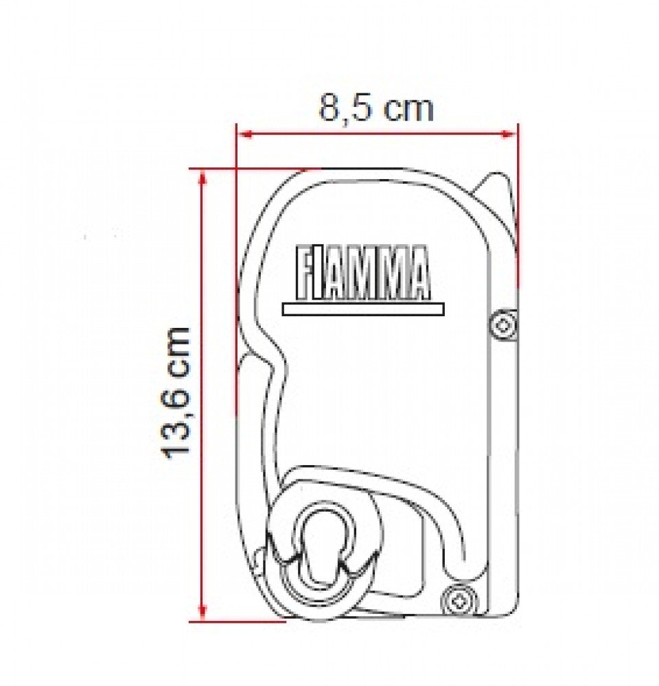 Fiamma F45S 350 Titanium-Royal Blue