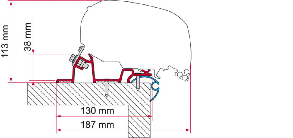 Fiamma Caravan Standard Adapter 450 F65/F80
