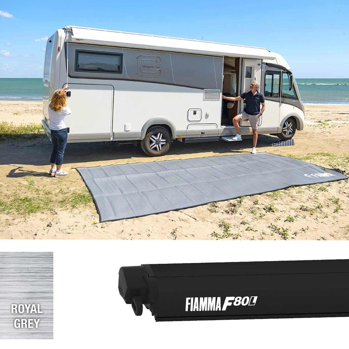 Fiamma F80L 600 Deep Black Royal Grey