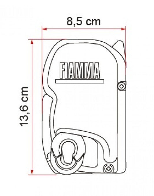 Fiamma F45S 300 VW T5/T6 M/T LWB Titanium-Royal Grey