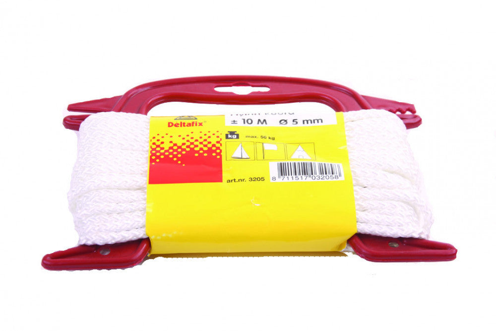 Deltafix Nylon haspel 10m Wit