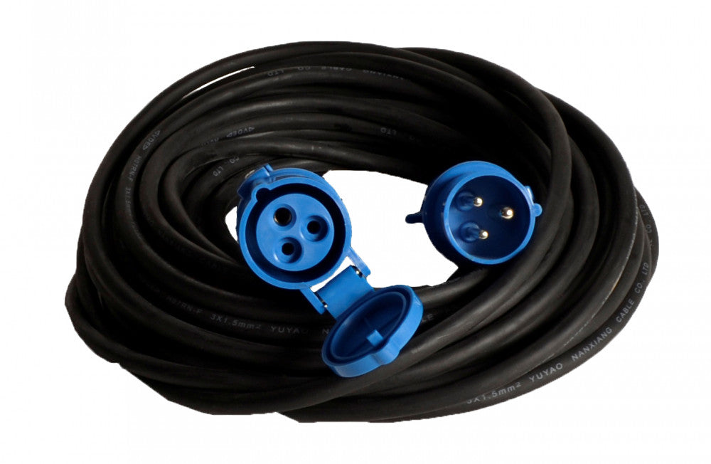Vechline Verloopkabel PVC 3x1.5mm² CEE-CEE Contra 40m