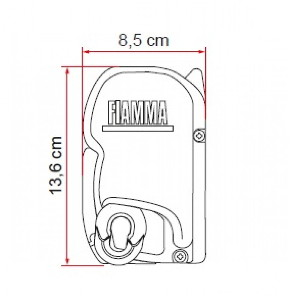 Fiamma F45S 260 Titanium-Royal Grey