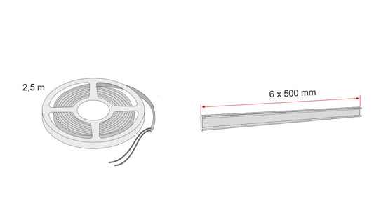 Fiamma Kit LED Strip Awning F43Van