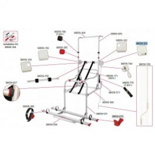 Fiamma Right Outside Cover Lift 77 98656-163