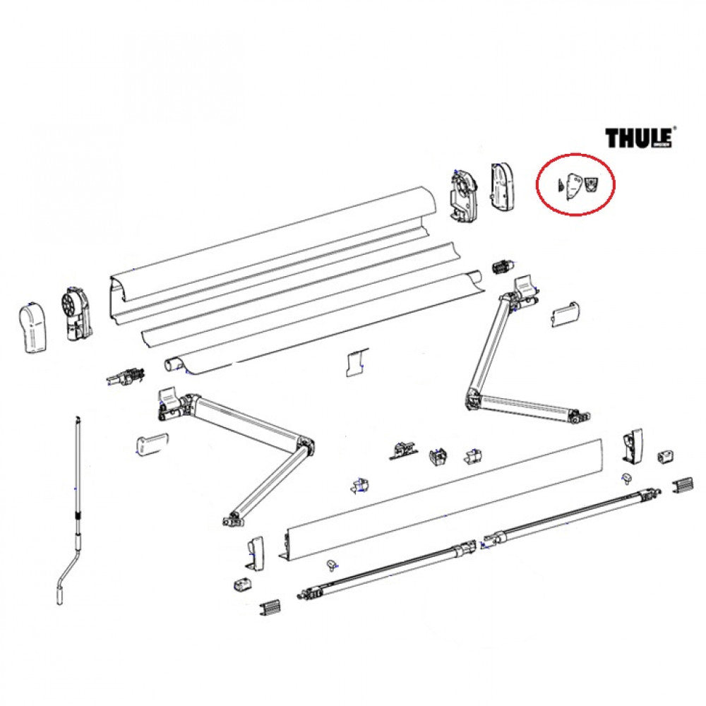 Thule Connection Pieces Tension Rafter 4900