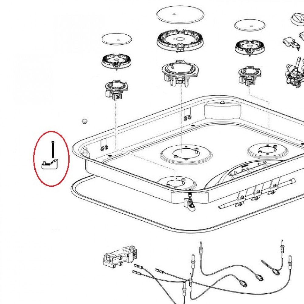 Thetford Hob 0118 Bevestigngspunt zwart