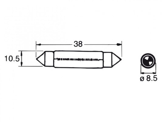 Buislamp 12V/5W