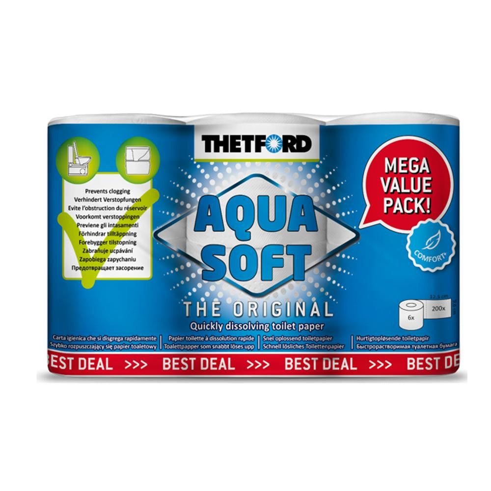 Thetford Promo Aqua Soft Toiletpapier 6 Rollen