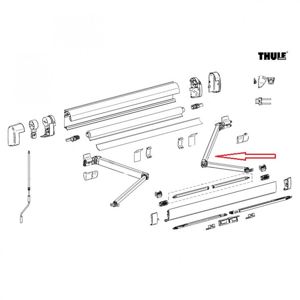 Thule Knikarm Compleet RH 5200 2.30