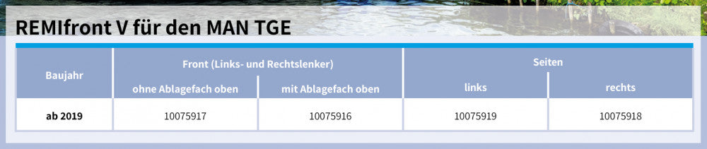 Remifront 5 MAN TGE>2019 / VW Crafter>2017 Zijraam R