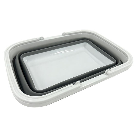 ViaMondo Mand met Hengsels Opvouwbaar Grijs/Wit 9.5L
