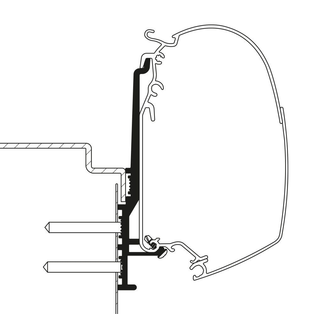 Thule Adapter Knaus Tourer CUV 500 3mtr