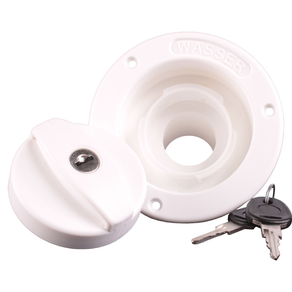 Watervulopening 40mm met Slot Wit