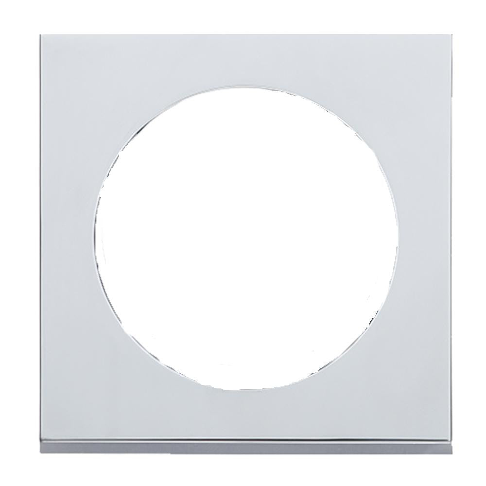 Berker Afdekraam Pure 1-Vaks Chroom Mat