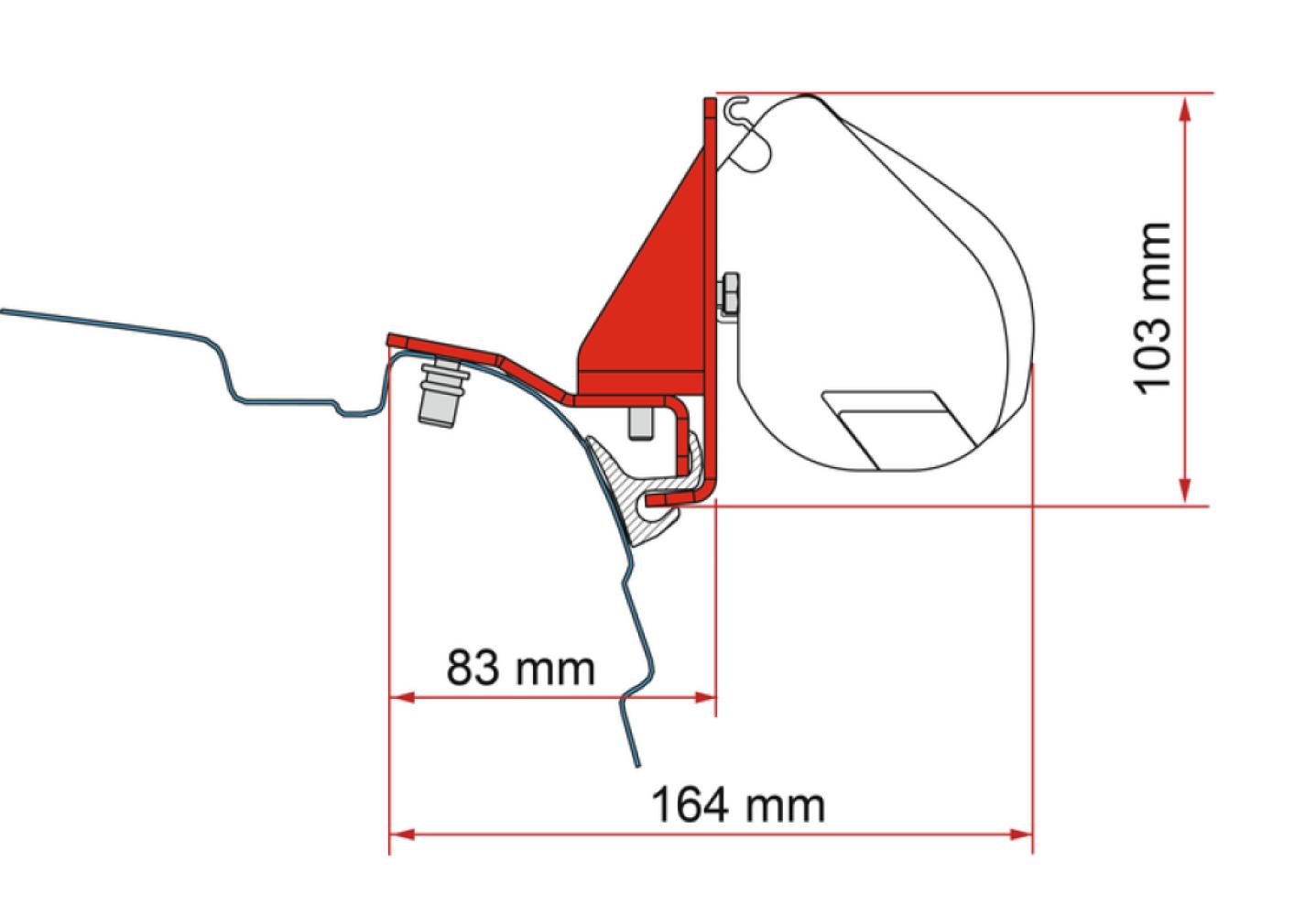 Fiamma F35 Kit VW T5/T Multirail Reimo