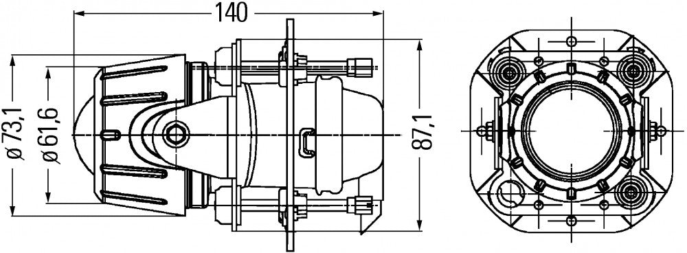 Hella Mistlicht Premium H3 Rond Wit