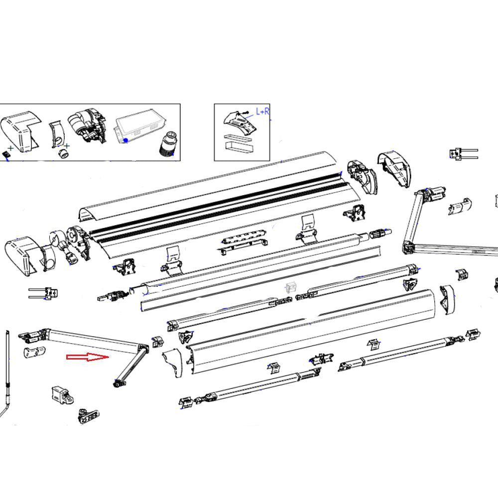 Thule LH Spring Arm 6300 2.60mtr