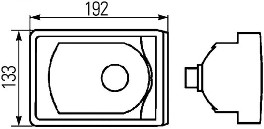Hella Mistachterlicht Inbouw 12V/21W