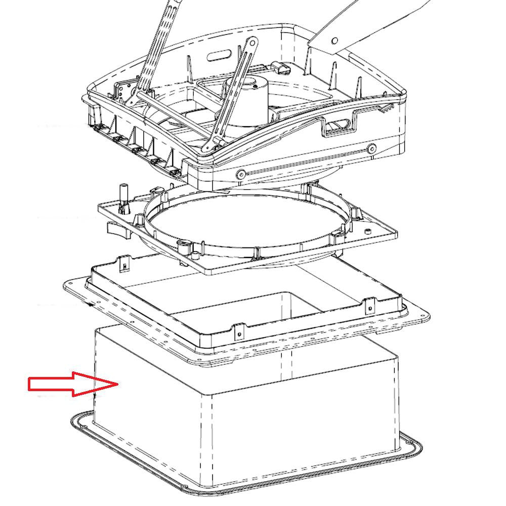 MaxxFan Interieur Rand Wit 13,3cm