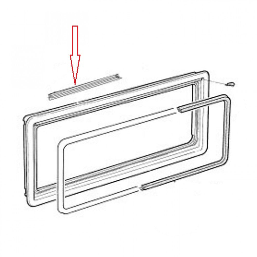 Dometic S4 Raam afdichtrubber buitenk/wand 5mtr