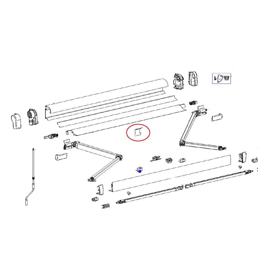 Thule 4900 Roller Tube Spring Support