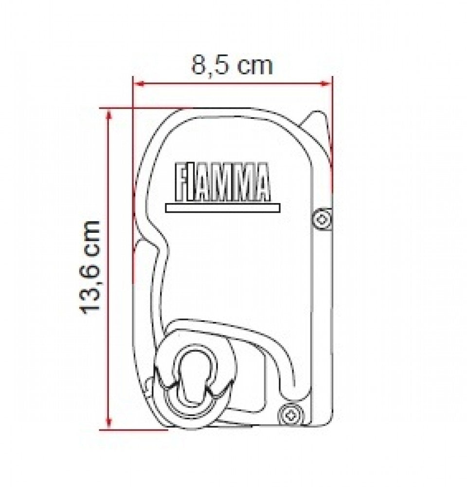 Fiamma F45S 300 Titanium-Royal Grey