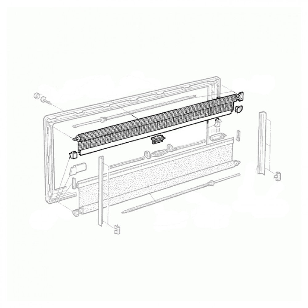 Dometic S3/ S4 Vliegenrollo 100x80 FR0032