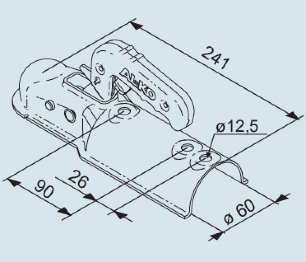 AL-KO Koppeling AK7 750kg Rond 60mm