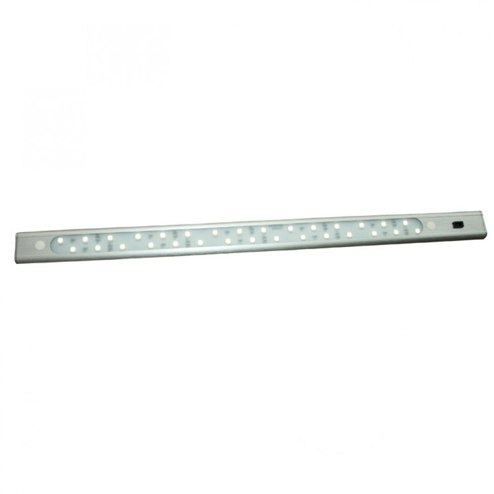 30 LED Bar 50cm alu, Wit 4100K, sensor schak.