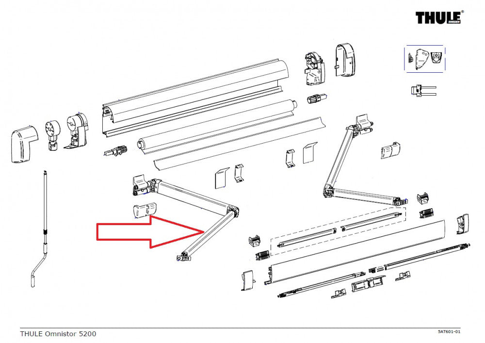 Thule Knikarm Compleet LH 5200 >3.00