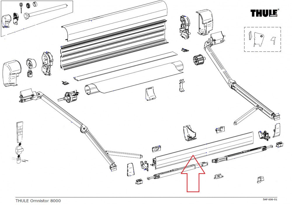Thule Lead Rail 8000 3.50