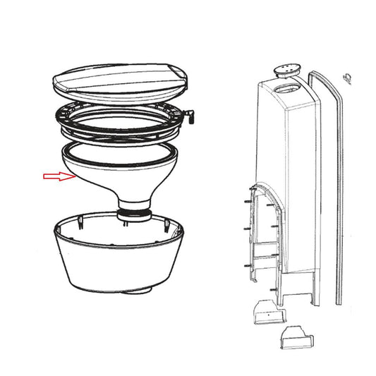 Dometic CT4110 Toiletpot  Compleet