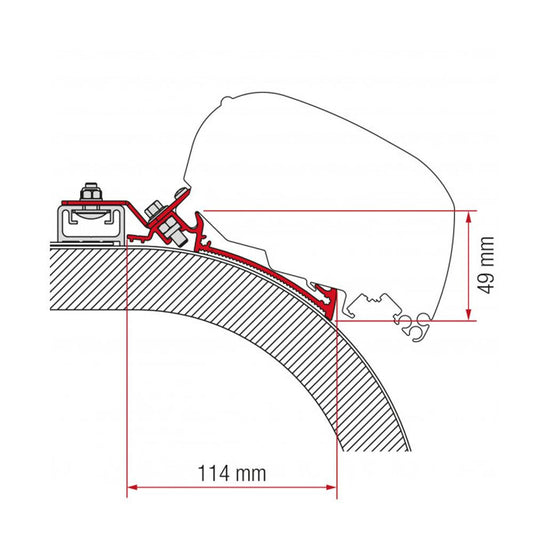 Fiamma Rapido Distinction Adapter 400 F65/F80