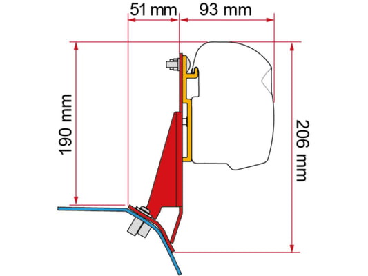 Fiamma Kit Ford Custom ≥23 V710 F45S F43Van