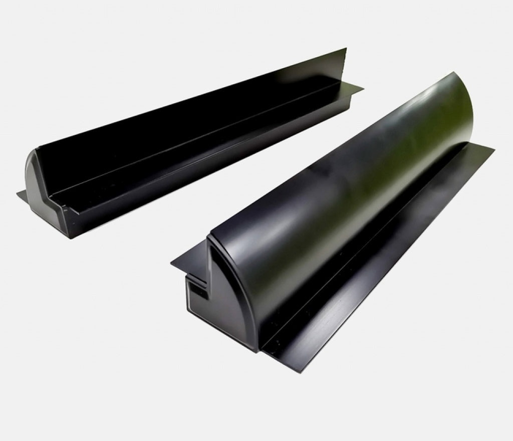 Aluminium Montagespoiler zonnepaneel 670 mm zwart