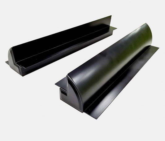 Aluminium Montagespoiler zonnepaneel 670 mm zwart