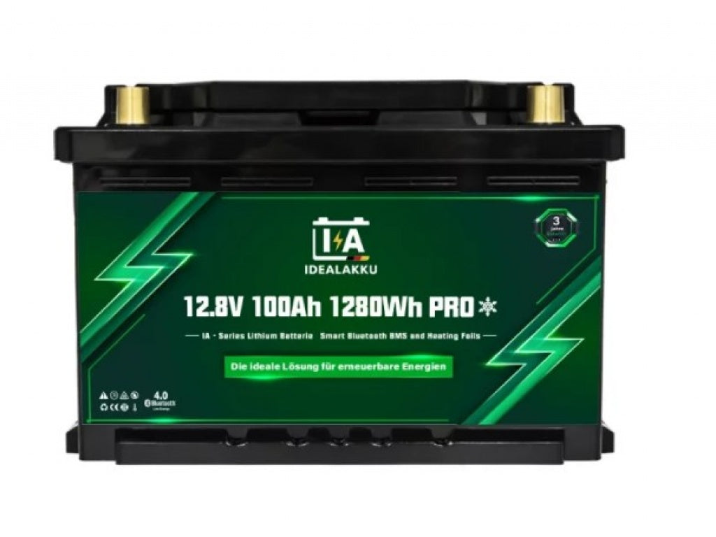 Idealakku IA-12-100Ah MINI PRO Smart+Heating