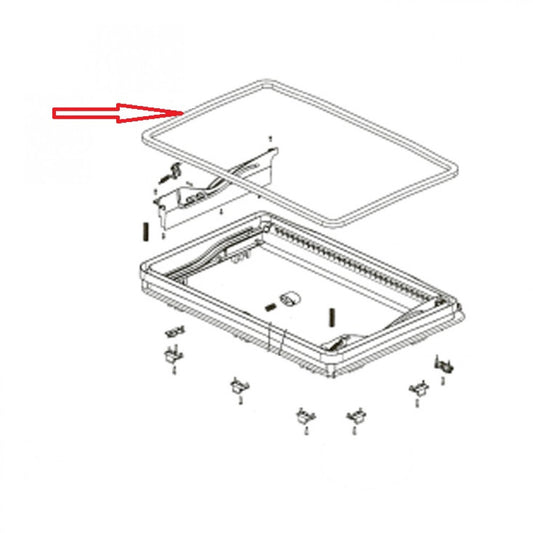 Dometic Midi Heki Afdichtrubber 2,3 mtr