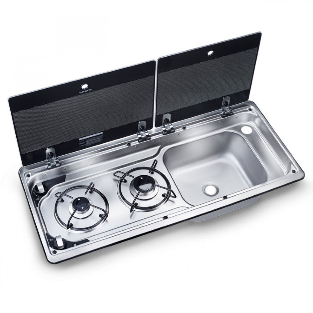 Dometic Kookplaat 2-Pits met Spoelbak Rechts MO9722R