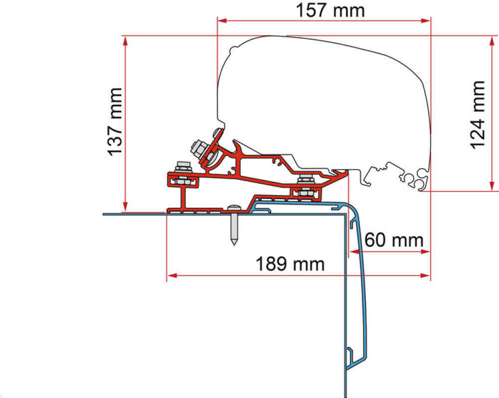 Fiamma Rapido C55i/ C86i Adapter 500