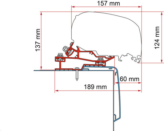 Fiamma Rapido C55i/ C86i Adapter 500