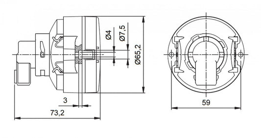 Jokon Achterlicht en Remlicht L65 Inbouw