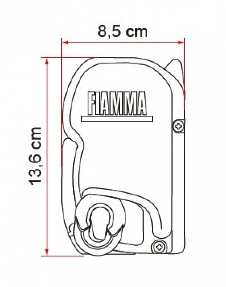 Fiamma F45S 260 VW T5/T6 California Deep Black-Royal Grey