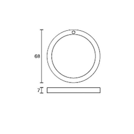 Opbouwspot LED Rond Touch 2W