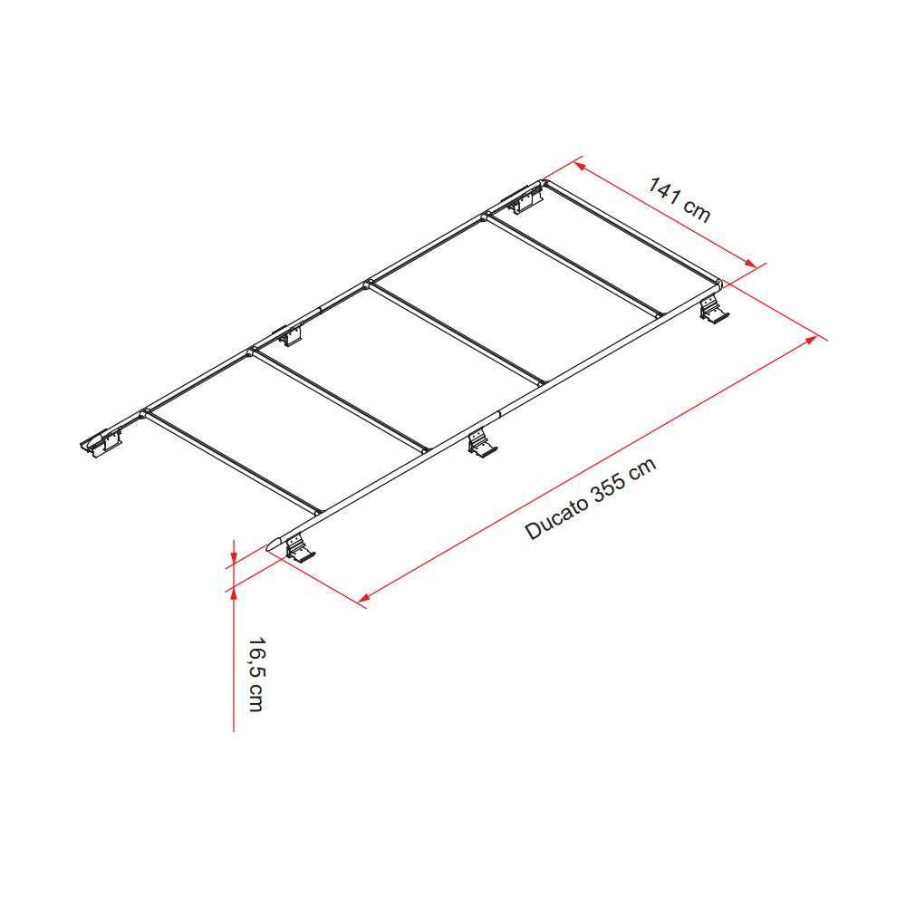 Fiamma Roof Rail Ducato Deep Black 05808A01A