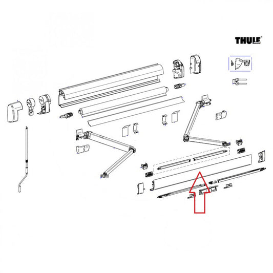 Thule Lead Rail 5200 3.00 Wit