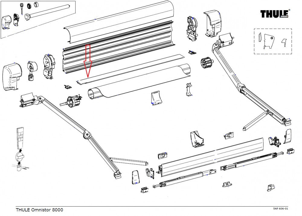 Thule Main Housing Bottom 8000 4.50