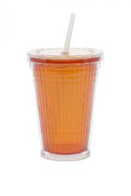 Gimex Drinkbeker met Rietje Oranje