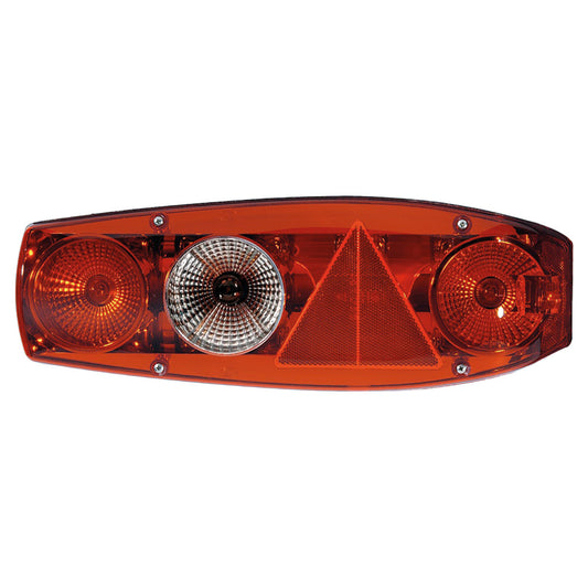 Hella Achterlicht Caraluna II Plus Rem/ Knipper/ Mist/ Achteruitrij/ Zijmarkering/ Driehoek Reflector Rechts